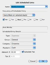 Scheduled Entry