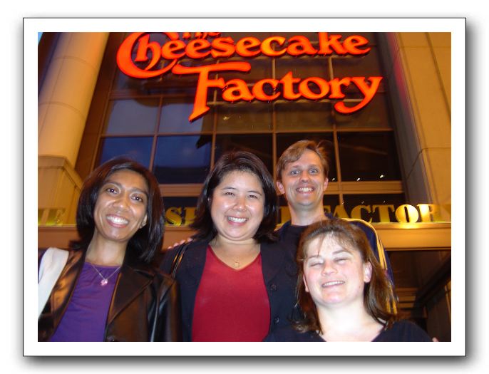 Seattle's Cheescake Factory where they also had good pizza...
