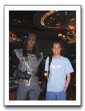 Ben with Klingon at Hilton's Star Trek Experience