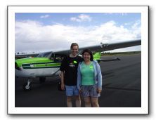 About to fly over the Grand Canyon