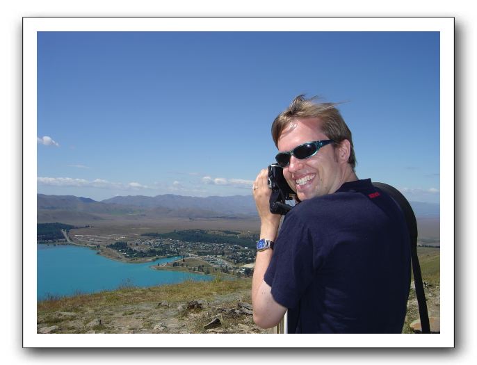 Ben taking photo on Mt John