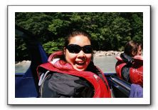 Ruby likes it when the boat spins around!